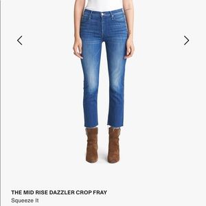 NWOT mother mid rise dazzler jeans size 28